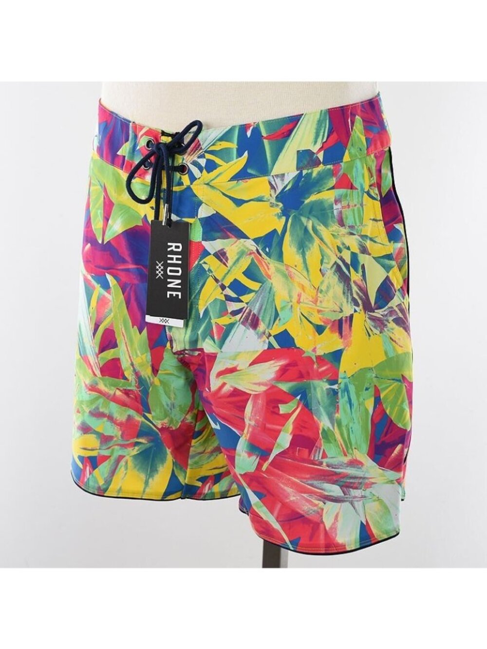 RHONE Multicolor Quick Dry Stretch 7" Board Shorts 38 NWT